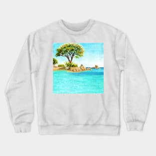 Mediterranean island Crewneck Sweatshirt